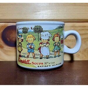 West Wood 1994 Campbell's Kids Replica 1910 Souvenir Postcard Mug Satisfy Hunger